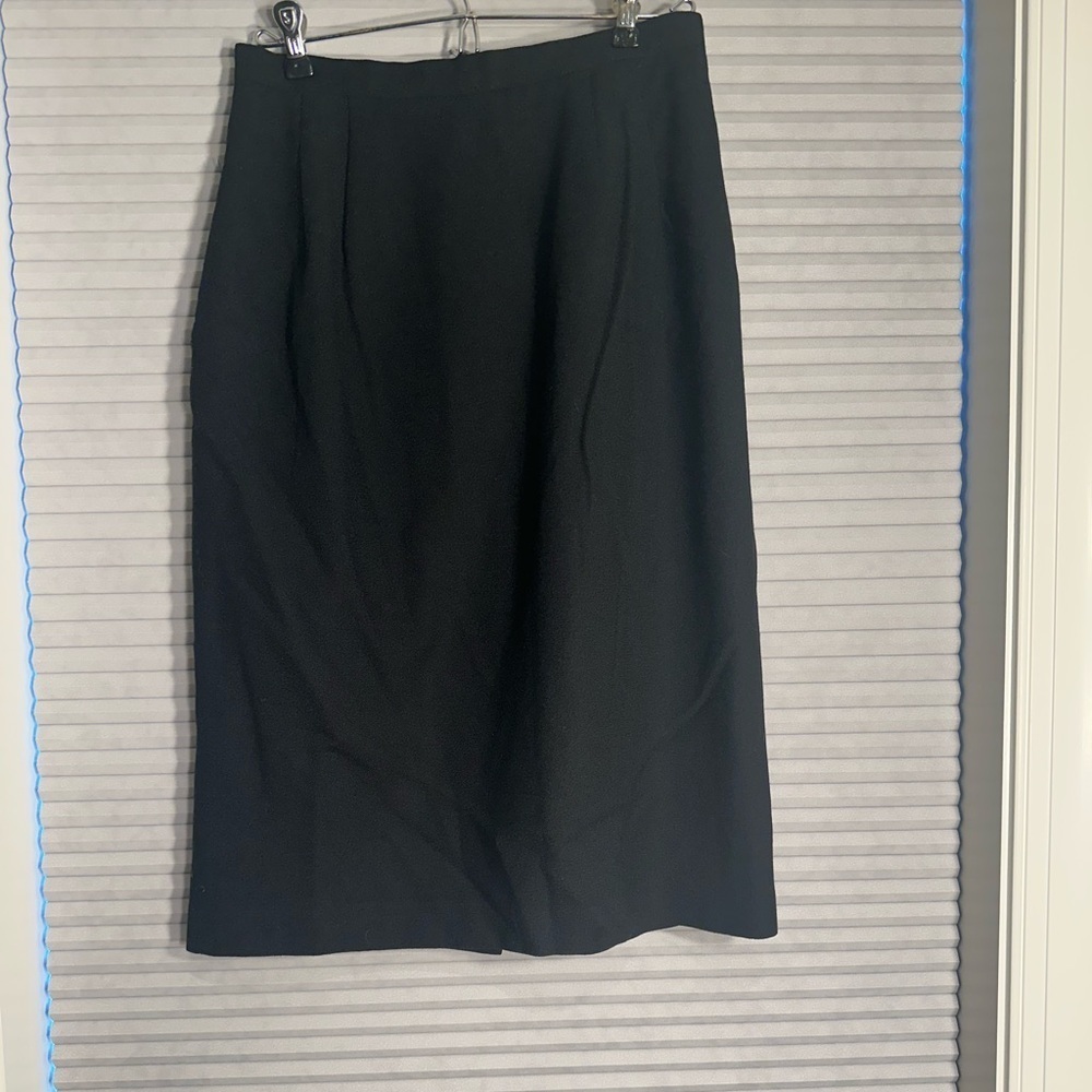 Vintage 100% wool black skirt